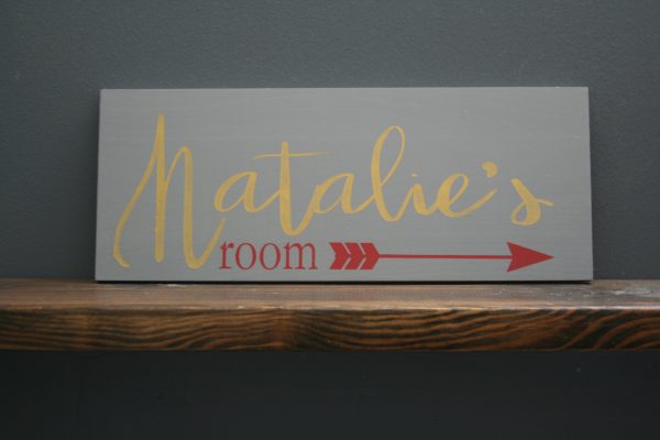 custom room sign natalie's room
