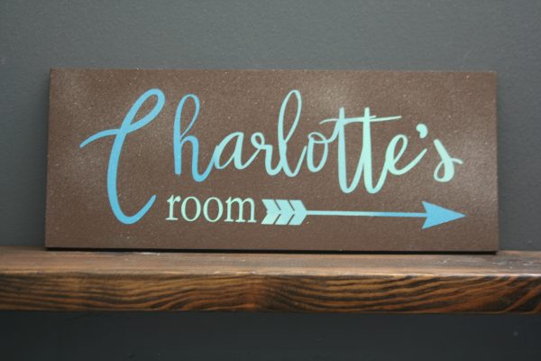 charlottes room custom name sign