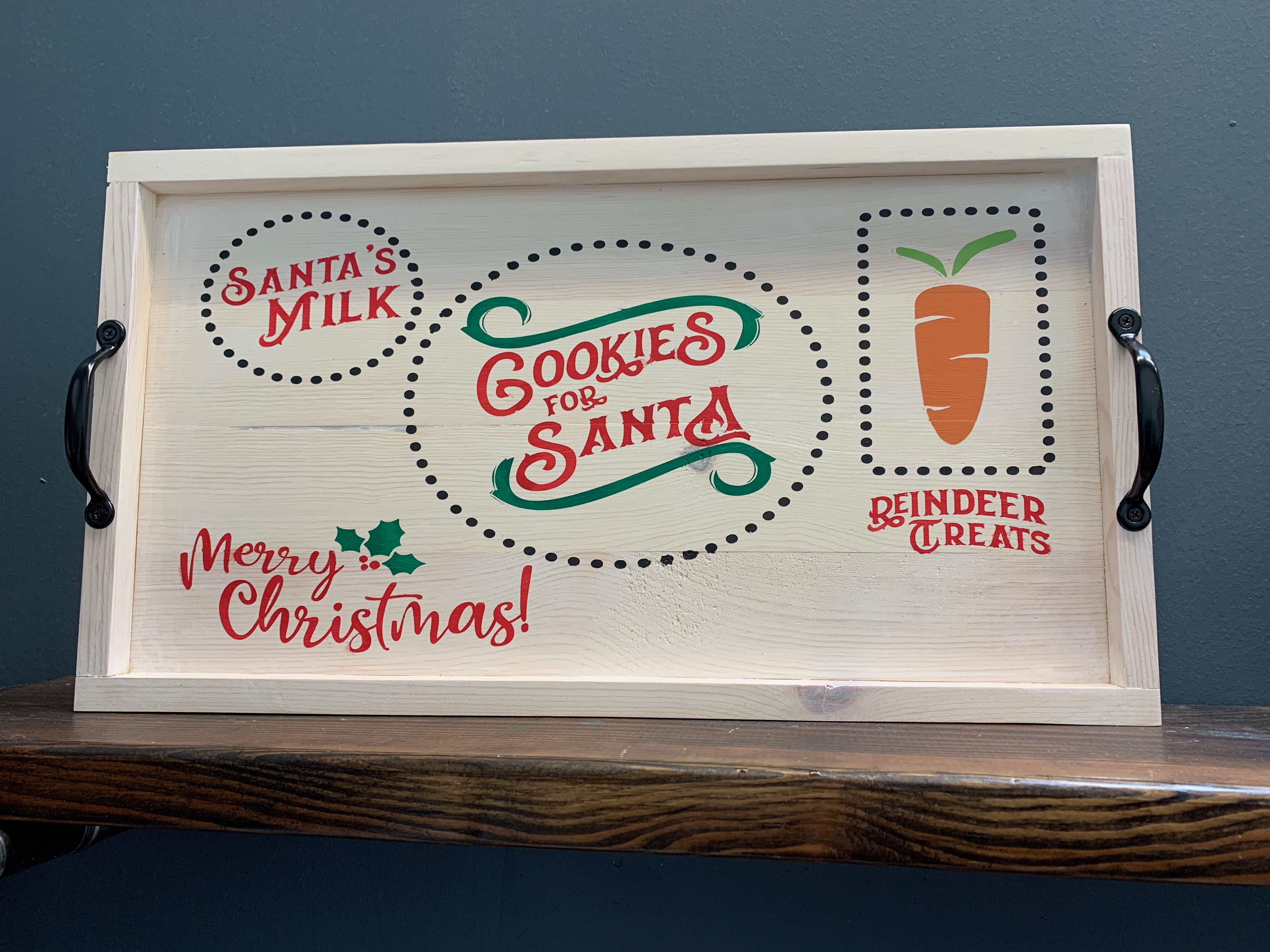 Santa Cookies and Milk Tray