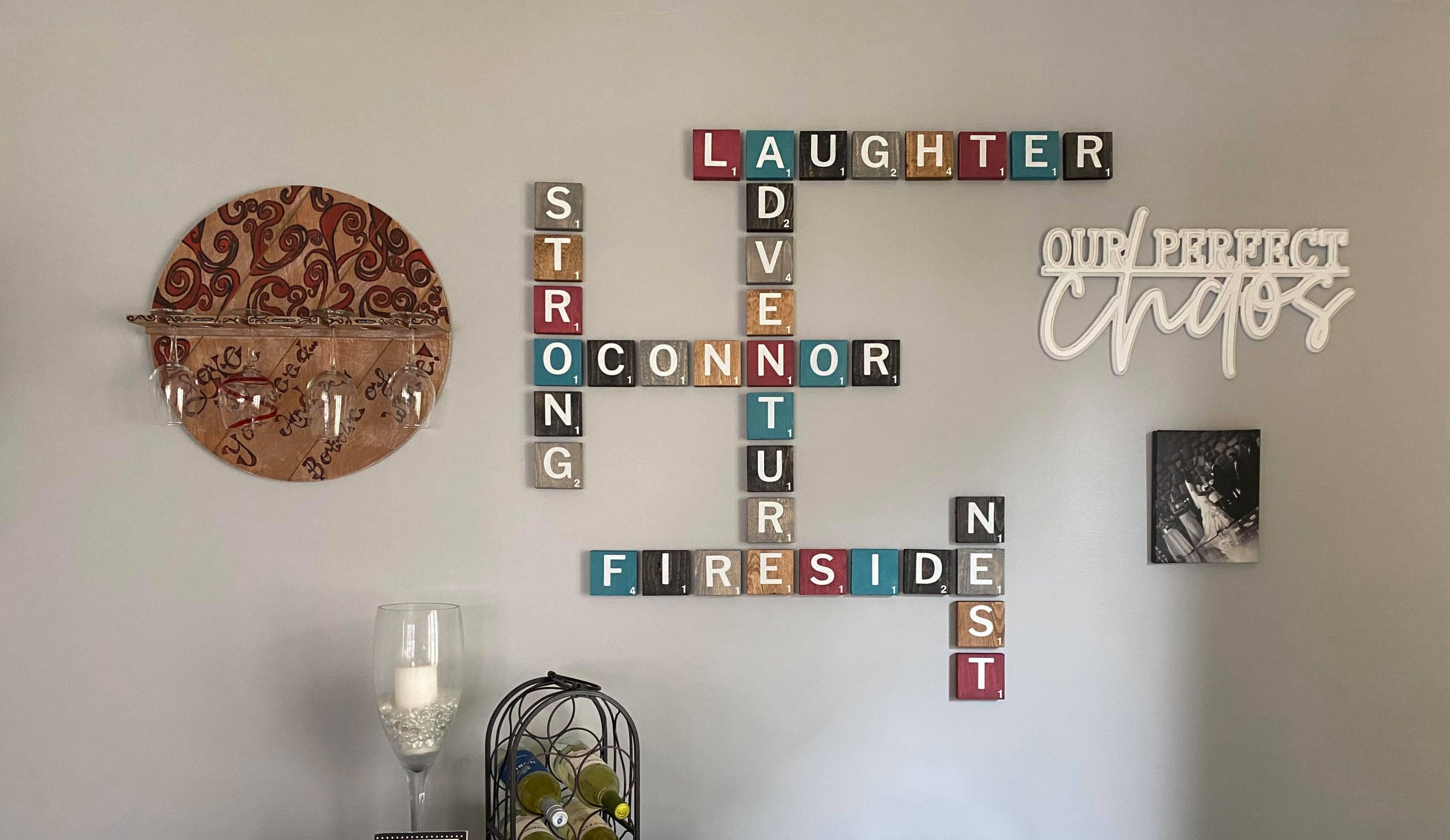Home DIY Scrabble Tile Wall Art – The Henn House